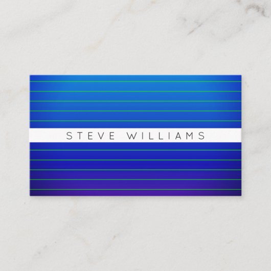 Moderne QR-code lijnpatroonstijl Visitekaartje (Voorkant)