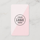 Moderne QR Code Logo Roze Bakkerij Visitekaartje (Achterkant)