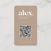 Moderne QR-code logo zakelijke kaart Visitekaartje (Voorkant)