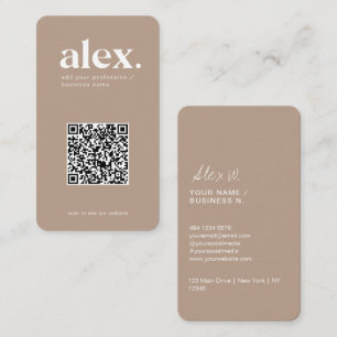 Moderne QR-code logo zakelijke kaart Visitekaartje