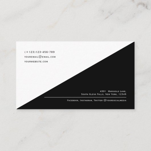 Moderne QR-code met minimale bedrijfscapaciteit vo Visitekaartje (Achterkant)