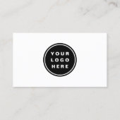 Moderne QR-code Minimalistische professionele Logo Visitekaartje (Achterkant)