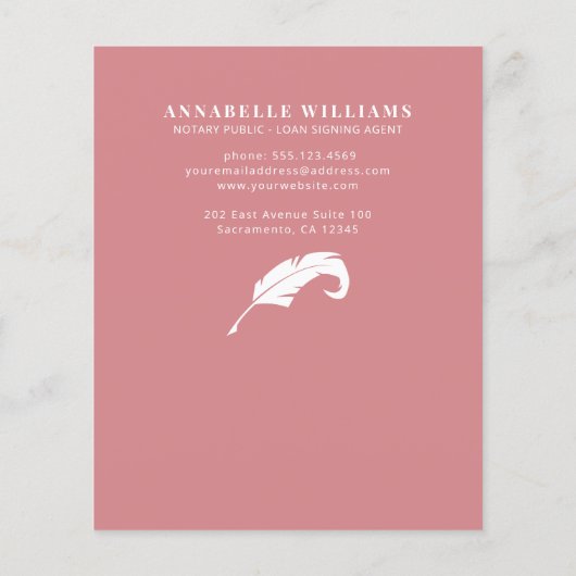 Moderne QR-code Notarische foto Flyer (Achterkant)