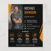 Moderne QR-code persoonscoach Flyer (Voorkant)