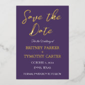 Moderne QR Code Photo Calligraphy Script Weddensch Folie Uitnodiging (Voorkant)