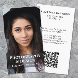 Moderne QR Code Photo Professional Visitekaartje