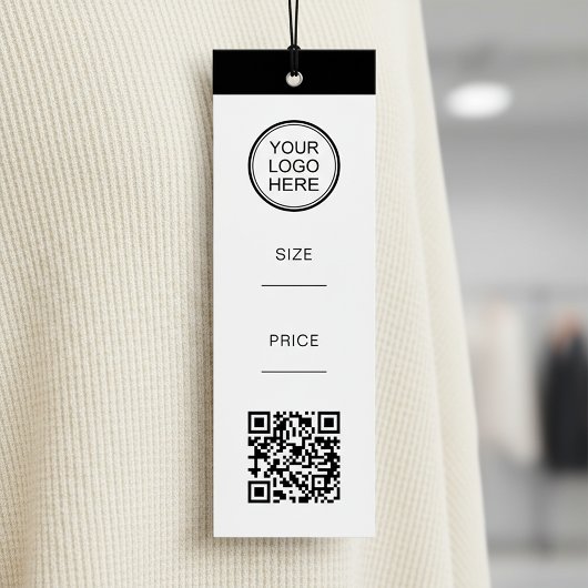 Moderne QR-code productprijskaartje Mini Visitekaartjes