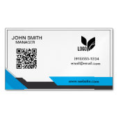 Moderne QR Code Professional Magnetisch Visitekaartje (Voorkant)