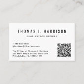 Moderne QR Code Professional Visitekaartje (Voorkant)