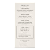 Moderne QR-code professioneel consultant Reclamekaart (Achterkant)