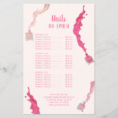 Moderne QR Code Professionele Nail Spa Salon Flyer (Voorkant)