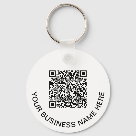 Moderne QR-code Promotie Sleutelhanger (Voorkant)