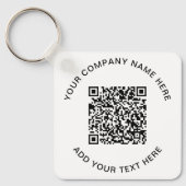 Moderne QR-code promotie Sleutelhanger (Voorkant)