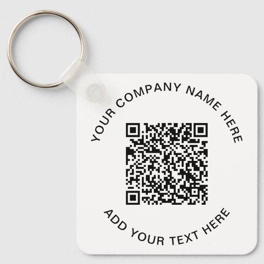 Moderne QR-code promotie Sleutelhanger (Voorkant)