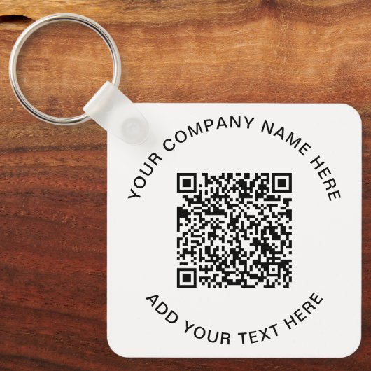 Moderne QR-code promotie Sleutelhanger (Voorkant)