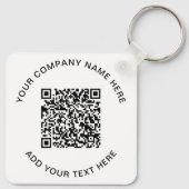 Moderne QR-code promotie Sleutelhanger (Achterkant)