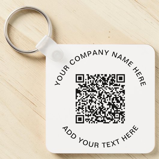 Moderne QR-code promotie Sleutelhanger