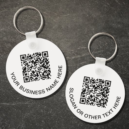 Moderne QR-code Promotie Sleutelhanger