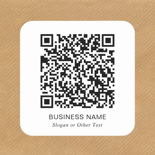 Moderne QR-code promotie Vierkante Sticker