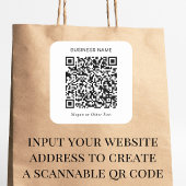Moderne QR-code promotie Vierkante Sticker