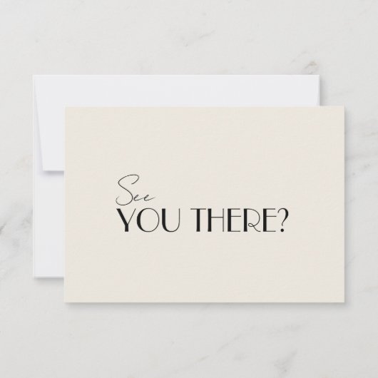 Moderne QR Code Retro Franse grillige bruiloft RSVP Kaartje (Achterkant)