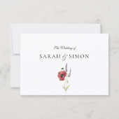 Moderne QR Code RSVP kaart (Achterkant)