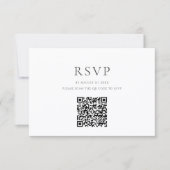 Moderne QR Code RSVP kaart (Voorkant)