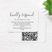 Moderne QR-code RSVP-respons en -website Visitekaartje (Bureau)