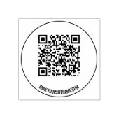 Moderne QR-code Rubberstempel (Afrduk)