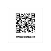 Moderne QR-code Rubberstempel (Afrduk)