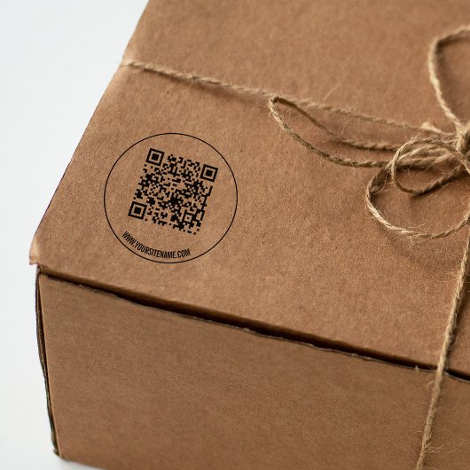 Moderne QR-code Rubberstempel