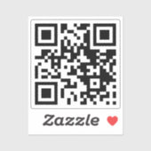 Moderne QR Code Scan Me Business URL Social Media Sticker (Vel)