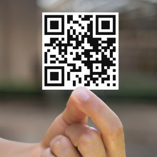 Moderne QR Code Scan Me Business URL Social Media Sticker