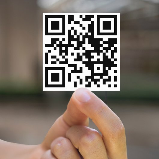 Moderne QR Code Scan Me Business URL Social Media Sticker