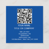 Moderne QR-code scan website vierkante visitekaart Visitekaartje (Voorkant)
