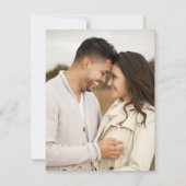 Moderne QR-code scanbare huwelijksreactie antwoord Kaart (Achterkant)