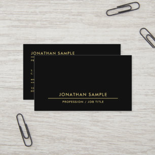 Moderne QR Code Sjabloon Elegant Zwart Visitekaartje