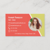 Moderne QR-code Social Media Contact Visitekaartje (Voorkant)