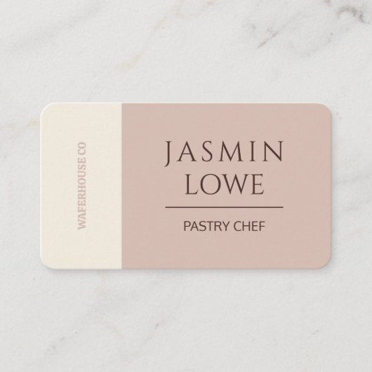 Moderne QR Code Social Media Laten we Beige verbin Visitekaartje (Voorkant)