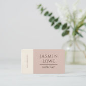 Moderne QR Code Social Media Laten we Beige verbin Visitekaartje (Staand voorkant)