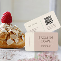 Moderne QR Code Social Media Laten we Beige verbin