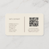 Moderne QR Code Social Media Laten we geel verbind Visitekaartje (Achterkant)