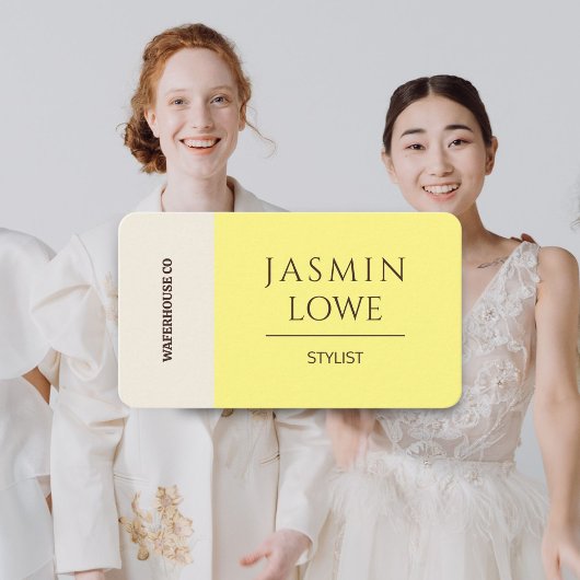 Moderne QR Code Social Media Laten we geel verbind Visitekaartje