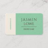 Moderne QR Code Social Media Laten we Groen Verbin Visitekaartje (Voorkant)