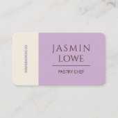 Moderne QR Code Social Media Laten we Lila verbind Visitekaartje (Voorkant)