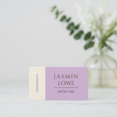 Moderne QR Code Social Media Laten we Lila verbind Visitekaartje (Staand voorkant)