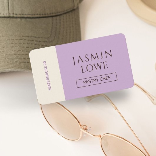 Moderne QR Code Social Media Laten we Lila verbind Visitekaartje