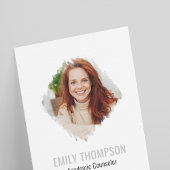 Moderne QR Code Social Media Photo Professional Visitekaartje