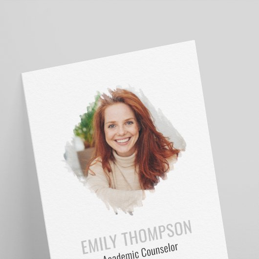 Moderne QR Code Social Media Photo Professional Visitekaartje