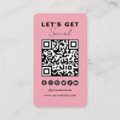 Moderne QR Code Social Media Verbind met ons Visitekaartje (Voorkant)